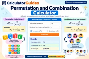 Permutation and Combination Calculator
