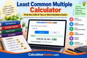 Least Common Multiple Calculator