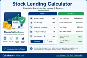 Stock Lending Calculator Lending