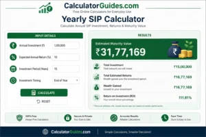 Yearly SIP Calculator
