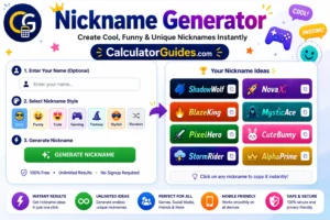 Nickname Generator