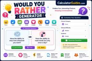 Would You Rather Generator